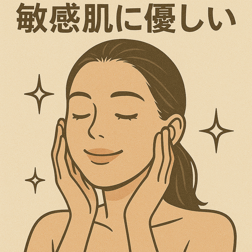 敏感肌に優しい